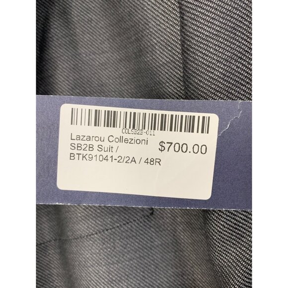 48R Lazarou Collezioni Mens SB2B Suit Seperate Jacket Wool Silk Modern Fit - Picture 6 of 7